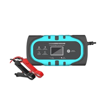 Зарядно за кола 12V 10A Auto Smart Battery Charger с LCD Сензорен дисплей Ремонт на Зарядни Устройства, САЩ