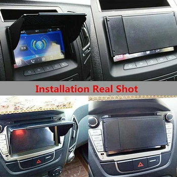 Аксесоари за интериора на колата с 8-инчов гъвкав GPS DVD, козирка, сенник за обектив за обектив, Антибликовый калъф за автонавигатора