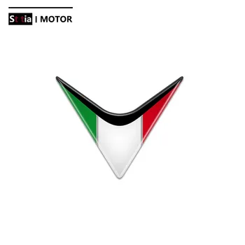 За DUCATI VESPA gts GTV RA LX Стикер с флага Sprint Мотоциклетът водоустойчив капка лепило трицветна флаг на Италия Декоративна стикер