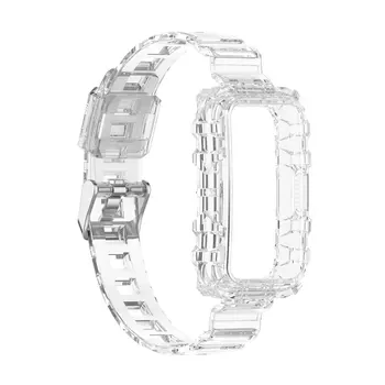 Каишка за часовник от TPU, прахоустойчив и който предпазва от падане и Ергономичен дизайн, Дишаща прозрачен брониран каишка за часовник Band Honor 6
