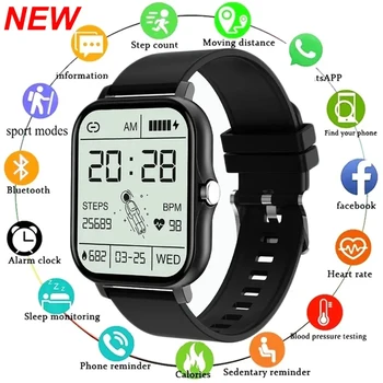 Нови умен часовник Y13 Smartclock Smartwatch Full Touch Sport Fitness Tracker Bluetooth Покана Women за Android и IOS, iphone Xiaomi
