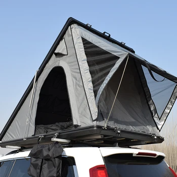 Палатка за покрива на Автомобила Thule за 1-2 Души, Палатка За Покрива на Автомобила С Триъгълна Твърда Черупка, Беседка на Открито