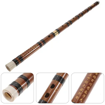1 комплект Бамбукова флейта, професионален класически музикален инструмент за игри на флейта (клавиш C)