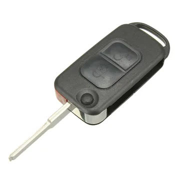 2-бутон флип калъф за дистанционно ключ HU64 Blade FOB за автомобил Mercedes Benz A C E S W168 W202