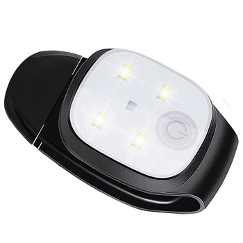 2 външни нощни ходовите фенер с клипсами, Отразяващи USB-акумулаторни led фенери за ходова част, защитни светлини за бягане