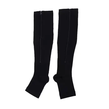 2/3/5 Влагоотводящие Ластични чорапи с цип за удобно компресиране, силна компресия чорапи с цип
