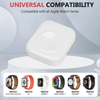 Безжична магнитно зарядно устройство 5V / 1A за Apple Watch Ultra 49mm Smart Watch Type-C адаптер за зарядно устройство, аксесоари за умни часа
