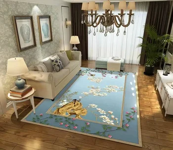 Z2332 модерен минималистичен килим, домашен килим за спалнята