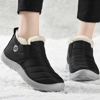 Обувки за жени, Зимни обувки, леки кожени Zapatos Mujeres 2023, Запазването на топлина, Зимни обувки, Ежедневни обувки, зимни обувки, дамски