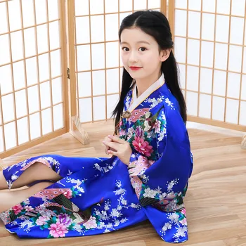 2023 Лятото Традиционно Кимоно За Момичета в Японски Стил Kawaii Kids, Оригинално Винтажное Сватбена Рокля, Костюми за Cosplay за Деца