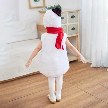 Коледен детски костюм Снежен Унисекс, топли зимни блузи с дълъг ръкав, Жилетка, Панталони, Комплекти за шапки, костюми за деца, съоръжения