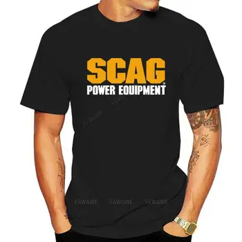 Мъжки маркови модни тениски, Летни тениски SCAG Power Equipment, тениска Sz S - 5XL, тениска унисекс, черен мъжки ежедневни топ