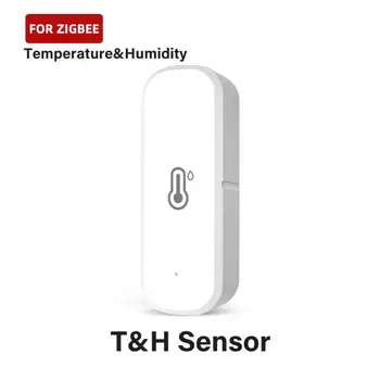 Ewelink Zigbee Smart Сензор за Температура И Влажност на въздуха APP Monitor Вътрешен Контролер влагомер, така че да Наблюдение Работата С Алекса Google Home