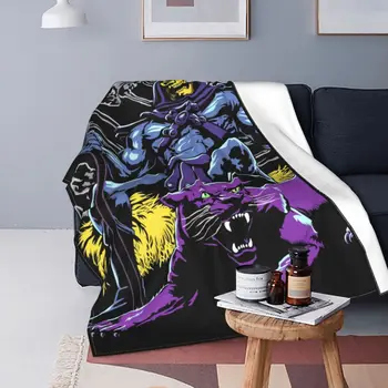 Одеяла He Man Skeletor, Удобни Меки Фланелен Зимни Наметала Masters Of The Universe, за дивана, спалня за пътуване