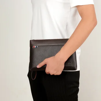 Нова удобна текстурная мъжка чанта за ръце, мъжки портфейл, чанта за писма, обществен чанта за документи