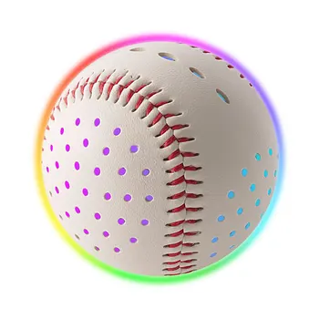 9-Инчов светещи в тъмното Сребро бейзболен led, plug-in hybrid чрез USB, светлинен топката, подаръци за лиги, треньори, родители, спорт и развлечения