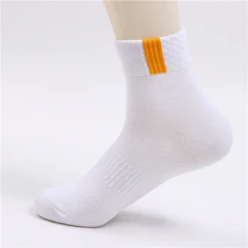 Памучни чорапи с висока шнорхел, мъжки и дамски чорапи цвят карамел, мъжки спортни летни дълги на къси памучни чорапи