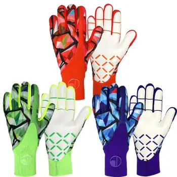 Вратарские ръкавици Футболни ръкавици висока производителност за професионални, със здрави захватами за дланите Дишащи трайни вратарские ръкавици за вратаря