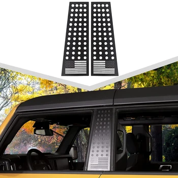 Централна прозорец-часова B-образна багажник, Тампон със защита от надраскване, Декоративни накладки за Ford Bronco 2021+
