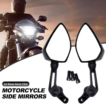 Огледало за мотоциклет от 2 теми, огледала за обратно виждане за скутер, электровелосипеда, Электромобильное странично огледало за обратно виждане със завъртане на 360 градуса за Nmax Aerox Click