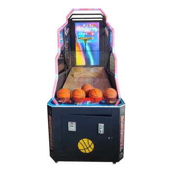 55-инчов LCD слот машина за игри на уличен баскетбол с монетоприемником на закрито, баскетболно игрова конзола за игри и развлечения