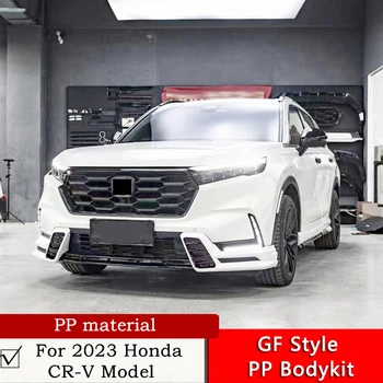 За Honda CR-V 2023 Променен Цвят Бодикит Black KNight Лъскаво Черен Спойлер На Покрива Предната Устна Заден Дифузьор Странична Престилка Заден Ъгъл