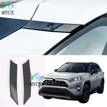 За Toyota RAV4 РАВ 4 2019 2020 Карбоновые багажник климатик в прозорците на колата Декоративна стикер Външни Аксесоари 2 бр. за стайлинг на автомобили
