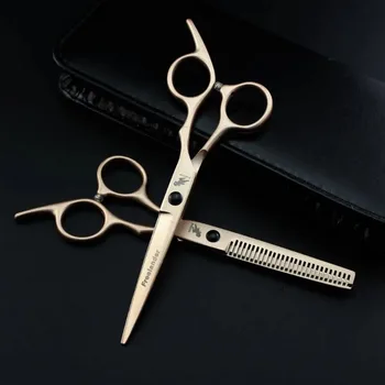 Професионални 6-инчов Японски ножици за коса 6CR, салонные ножица за подстригване на коса Фризьорски ножици Makas, Филировочные ножици, фризьорски ножици,