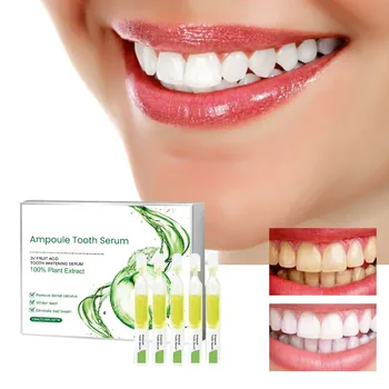 1 Кутия от паста за зъби Tlopa Паста за зъби Tlopa Зъб 3V Fruit Зъб за Еднократна употреба Паста за зъби За отстраняване на покрития 1.2mlx10pc