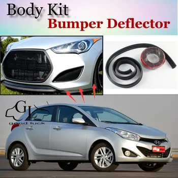 За Hyundai HB20 HB 20 Бамперная кант/дефлектор предния спойлер за настройка на колата Вид /Бодикит /Полата на ивици