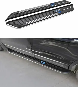 Подходящ за -Lincoln-MKX 2015-2018 2 елемента лява дясна степенка на страничните стъпала на nerf bar автомобили педала на страничната стълба от страничната греда