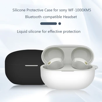 Нов Мек Силиконов Защитен Калъф За SONY WF-1000XM5 Защитно покритие за слушалки зарядно устройство ще захранване на Скоростната Силиконов Калъф За SONY WF-1000XM5