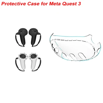 Защитен Калъф За Носене Дръжка Контролер За Шлем Meta Quest 3 Бистра Пълно Защитно Покритие Аксесоари За Писалки