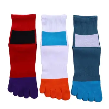 Антибактериален дишащ материал от органичен памук EU 38-44, спортни чорапи с чорапи, спортни чорапи с чорапи, чорапи с пет пръста, чорапи с чорапи