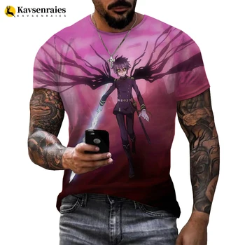 Най-новата Готина Тениска За Мъже/жени Аниме Owari No Seraph, Тениски с 3D Принтом, Къс Ръкав, Тениска В Стил Харадзюку, Градинска Дрехи, Блузи 6XL