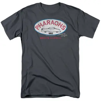 Тениска с американски графити Pharaohs, мъжки оригиналният тениска с класически филма, въглероден цвят