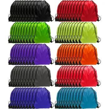 100 броя, чанти-авоськи, спортна чанта от съвсем малък, Sackpack, чанти съвсем малък за жени и мъже, 10 цвята