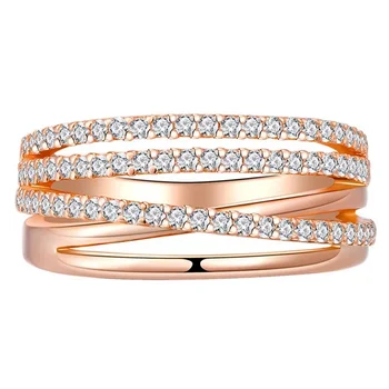 18-Каратово бъде позлатен пръстен от сребро 925 проба с высокоуглеродистым диамантен пръстен и скъпоценния камък, Индивидуално Пръстен за жени, бижута на Едро