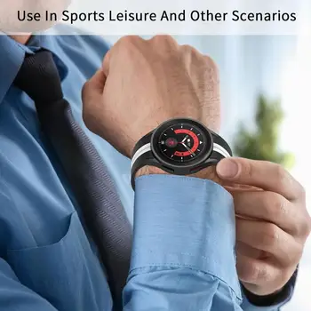 Каишка 20 мм за Galaxy Watch 5, силикон каишка с катарама, спортен взаимозаменяеми каишка, водоустойчив аксесоари за часовници