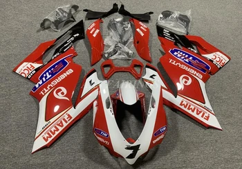 4Gifts Нов Комплект мотоциклетни обтекателей от ABS-пластмаса, подходящ за Ducati 899 1199 panigale 1199S 2012 2013 2014 2015 Червен 7