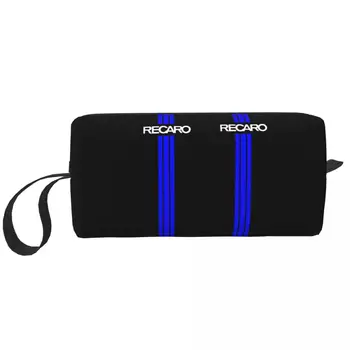 Скъпа чанта за тоалетни принадлежности с логото на Recaros за жени, Косметичка за грим, чанти за съхранение на козметика, подарък кутия Dopp Kit Case