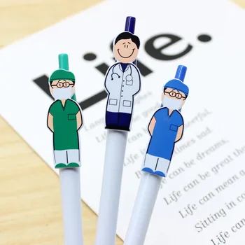Химикалка писалка 2 елемента под формата на докторите и сестрите, на новост, cartoony герой за офиса и училище