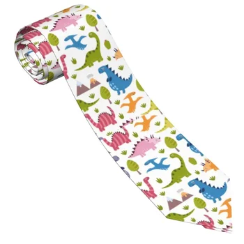 Вратовръзки с животни от карикатури Аниме и динозаври, Мъжки И дамски Модни Вратовръзки от полиестер ширина 8 см, за мъже, Аксесоари за офис