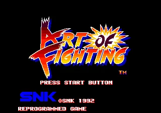 16-битова игрална карта Art Of Fighting MD за Sega Mega Drive за системи Genesis