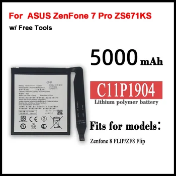  Батерия C11P1904 за ASUS ZenFone 8 Flip Подмяна на батерията на мобилния телефон + безплатни инструменти