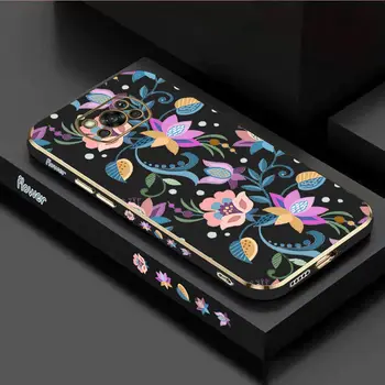 Ярки Цветя, Луксозно Покритие Калъф За Телефон Xiaomi POCO X3 X5 Pro X5 X4 GT Pro X4 X3 GT X3 NFC F4 F5 M5 M4 Pro M3 C40 C55 Калъф