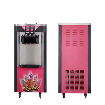 Търговски настолна машина за производство на мек сладолед PBOBP, 2 + 1 Машина за приготвяне на сладолед със смесен вкус, оборудване за производство на сладки, сладолед в рожках