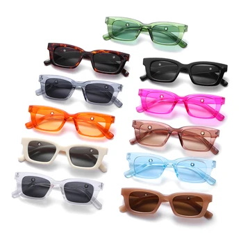 Нови дамски правоъгълни Vintage слънчеви очила, Маркови Дизайнерски Ретро очила, Слънчеви очила за жени, дамски слънчеви очила за мъже, очила за шофьори с кошачьим око