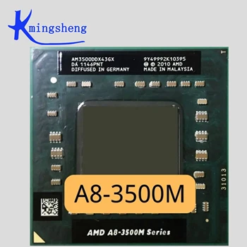 AMD A8-Series A8-3500M A8 3500M с честота 1,5 Ghz се Използва Четириядрен четырехпоточный процесор AM3500DDX43GX Socket FS1