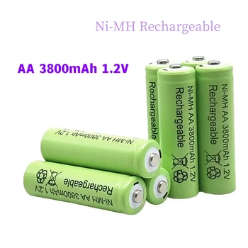 3800mAh AA 1.2 V акумулаторна батерия Ni-MH акумулаторна батерия за Играчка дистанционно управление, Акумулаторни Батерии тип AA 1.2 v 3800mah батерия